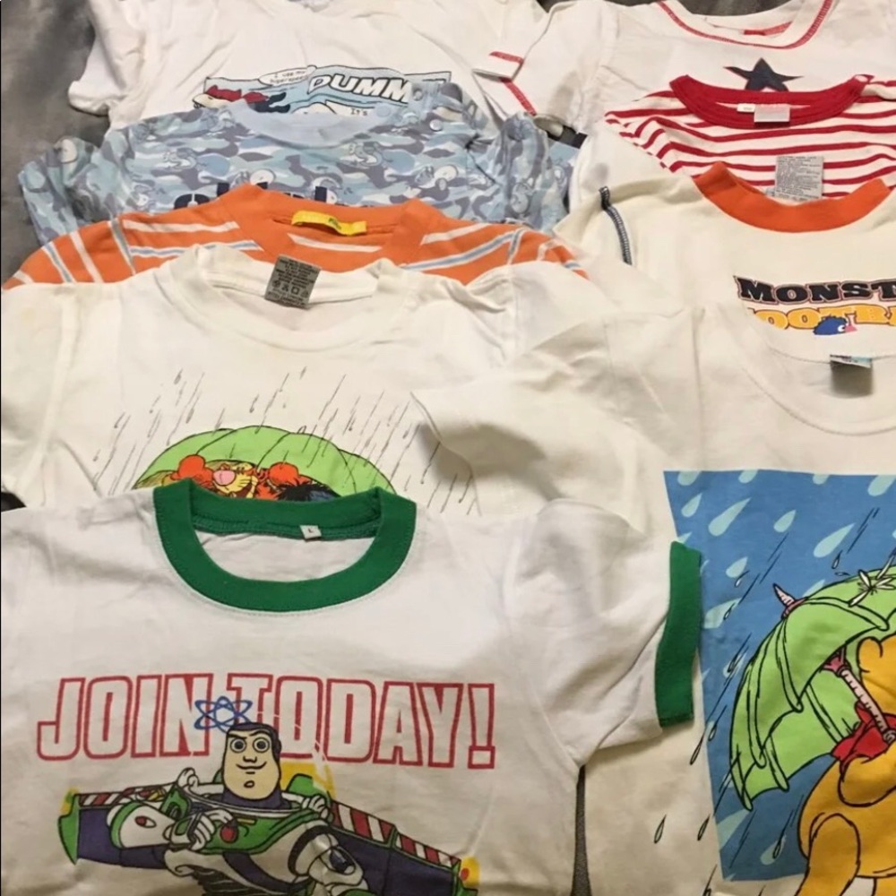 Mixture Of Disney Shirts And Misc. Tshir